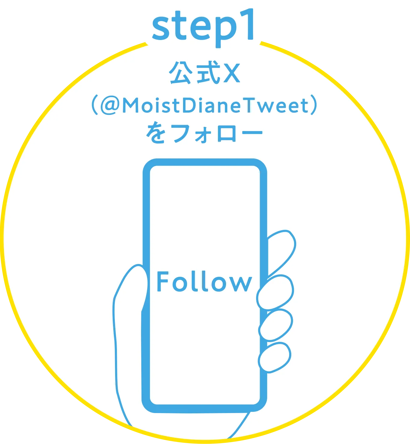 STEP1 公式Xアカウントフォロー